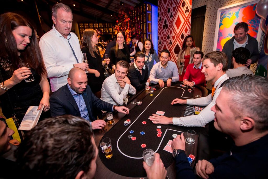 poker tafel huren met dealer voor uw feest
